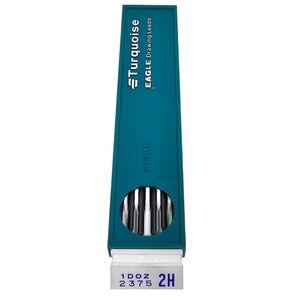 Vintage Berol Turquoise Eagle‎ Drawing Leads 2375 2H 1 Dozen